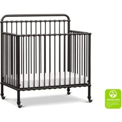 Namesake Winston 4-in-1 Convertible Mini Crib -Kid Furniture M15398UR White Background Main Greenguard 00