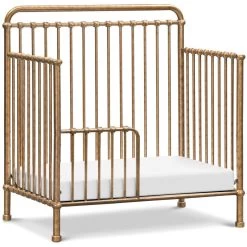 Namesake Winston 4-in-1 Convertible Mini Crib -Kid Furniture M15398VG White Background 03