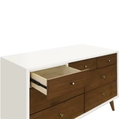 Babyletto Palma 7-Drawer Assembled Double Dresser -Kid Furniture M15916RWNL White Background 02 00031da3 219a 46ae b8aa 6bd55f9f800c
