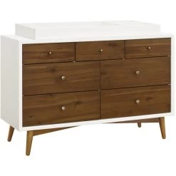 Babyletto Palma 7-Drawer Assembled Double Dresser -Kid Furniture M15916RWNL White Background 03 3e5f4f3b f6dd 454f b915 abe6989e91e5
