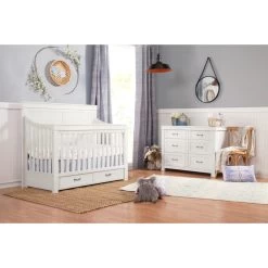 Namesake Wesley Farmhouse 4-in-1 Convertible Crib -Kid Furniture M21101HW Lifestyle 09