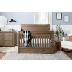 Namesake Wesley Farmhouse 4-in-1 Convertible Crib -Kid Furniture M21101SW Lifestyle Main 08
