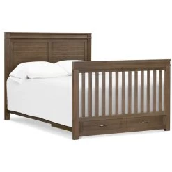 Namesake Wesley Farmhouse 4-in-1 Convertible Crib -Kid Furniture M21101SW White Background 05