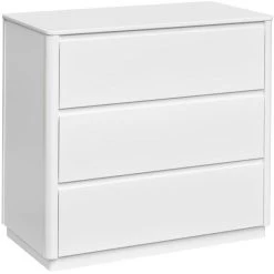 Babyletto Bento 3-Drawer Changer Dresser 9 Babyletto Bento 3-Drawer Changer Dresser -Kid Furniture M21623W White Background 03
