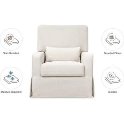 Namesake Crawford Pillowback Comfort Swivel Glider -Kid Furniture M21787PCMEW White Background 02