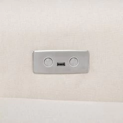 Namesake Harbour Electronic Recliner & Swivel Glider With USB Port -Kid Furniture M21987PCMEW White Background 06