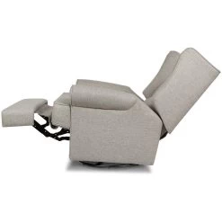 Namesake Harbour Electronic Recliner & Swivel Glider With USB Port -Kid Furniture M21987PGEW White Background 04