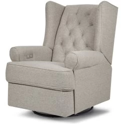Namesake Harbour Electronic Recliner & Swivel Glider With USB Port -Kid Furniture M21987PGEW White Background Main 01