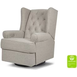 Namesake Harbour Electronic Recliner & Swivel Glider With USB Port -Kid Furniture M21987PGEW White Background Main Greenguard 00
