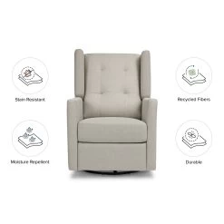 Franklin & Ben Austen Recliner And Swivel Glider -Kid Furniture M22087PGET White Background 02