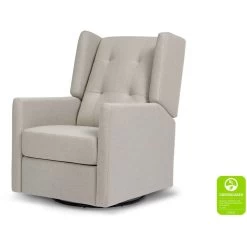 Franklin & Ben Austen Recliner And Swivel Glider -Kid Furniture M22087PGET White Background Main Greenguard 00