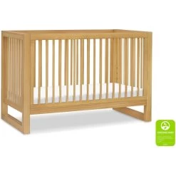 Namesake Nantucket 3-in-1 Convertible Crib -Kid Furniture M23301HY White Background Main Greenguard 00