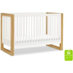 Namesake Nantucket 3-in-1 Convertible Crib -Kid Furniture M23301RWHY White Background Main Greenguard 00