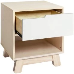 Babyletto Hudson Nightstand With USB Port -Kid Furniture M4260NXW White Background 02 b0b6f376 72a0 469e b9b4 d3fed0b2a9c1