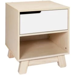 Babyletto Hudson Nightstand With USB Port -Kid Furniture M4260NXW White Background Main 00 ca047550 3eb9 4535 9ac5 9c5ab170e2a8