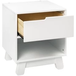 Babyletto Hudson Nightstand With USB Port -Kid Furniture M4260W White Background 02 d4897ff2 700b 4233 8420 62d76ecaa62a