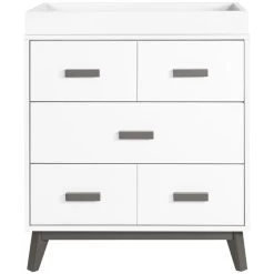 Babyletto Scoot 3-Drawer Changer Dresser With Removable Changing Tray -Kid Furniture M5823SLW White Background 01 e9e2c9d7 0ca6 4229 afbf 9124ad271d81