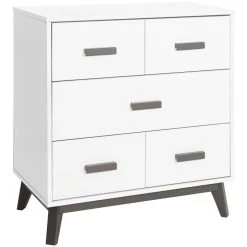 Babyletto Scoot 3-Drawer Changer Dresser With Removable Changing Tray -Kid Furniture M5823SLW White Background 04 bff1de25 7da9 4866 b93c e7a432dfd6f7