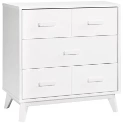 Babyletto Scoot 3-Drawer Changer Dresser With Removable Changing Tray -Kid Furniture M5823W White Background 04 61bad853 3be0 4d2c b8c3 7d7c26451595