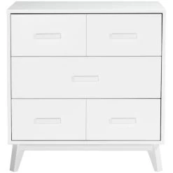 Babyletto Scoot 3-Drawer Changer Dresser With Removable Changing Tray -Kid Furniture M5823W White Background 05 36d16523 4d97 4824 b11a c3d5163599d9