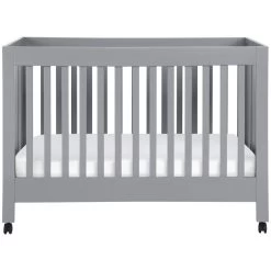 Babyletto Maki Full-Size Folding Crib With Toddler Bed Conversion Kit -Kid Furniture M6601G White Background 02 0efaa5de 190c 4193 ac53 162105d9c8b9