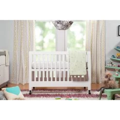 Babyletto Maki Full-Size Folding Crib With Toddler Bed Conversion Kit -Kid Furniture M6601W Lifestyle Main 11 f91819cd e6a5 4af7 ab81 d2444b11dccb