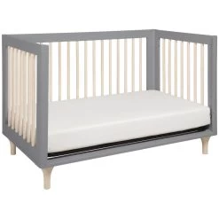 Babyletto Lolly 3-in-1 Convertible Crib With Toddler Bed Conversion Kit -Kid Furniture M9001GNX White Background 05 0de788fc 02d5 467a b44e e0d38b051811