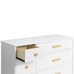 Babyletto Lolly 6-Drawer Assembled Double Dresser -Kid Furniture M9016WN White Background 04 dda7eb75 c199 4569 a657 4cbb152e7c41