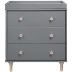 Babyletto Lolly 3-Drawer Changer Dresser With Removable Changing Tray 32 Babyletto Lolly 3-Drawer Changer Dresser With Removable Changing Tray -Kid Furniture M9023GNX White Background 01