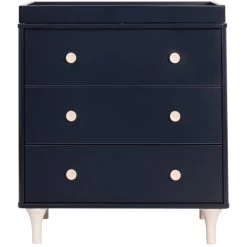 Babyletto Lolly 3-Drawer Changer Dresser With Removable Changing Tray 41 Babyletto Lolly 3-Drawer Changer Dresser With Removable Changing Tray -Kid Furniture M9023VNX White Background 01
