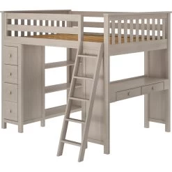 Jackpot Deluxe Mayfair Full Size Loft With Desk + Storage -Kid Furniture MAYFAIRSTONELEFT 1 c4fdd6e5 e895 446c 858b c7f3cb34feb0