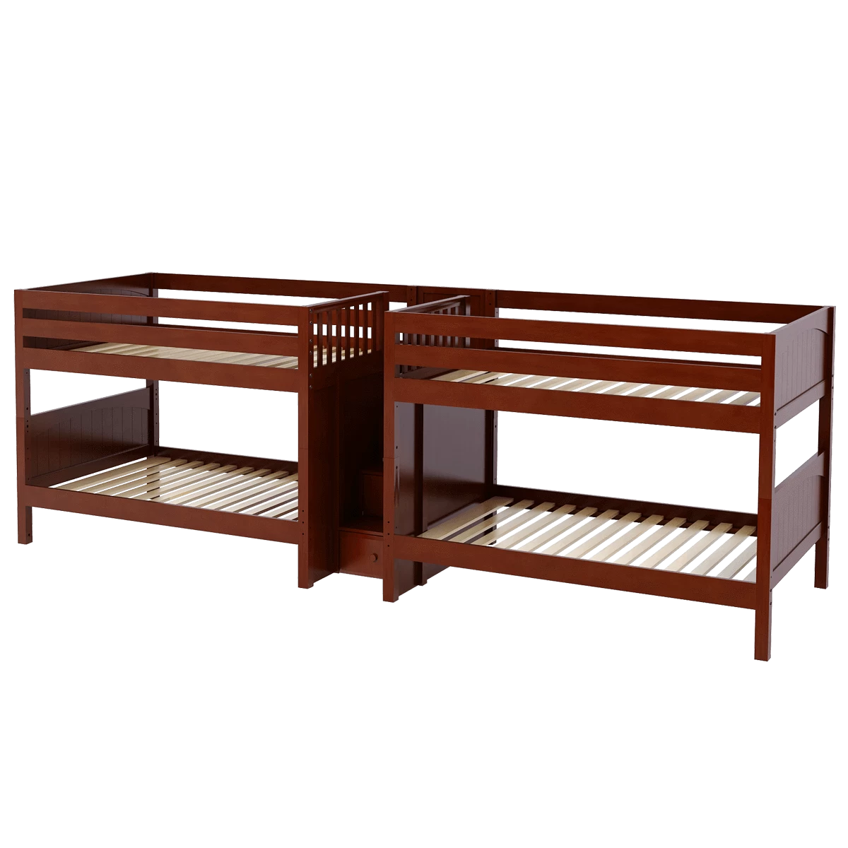 Maxtrix Full Low Quadruple Bunk Bed With Stairs 10 Maxtrix Full Low Quadruple Bunk Bed With Stairs - Image 8
