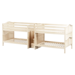 Maxtrix Full Low Quadruple Bunk Bed With Stairs 15 Maxtrix Full Low Quadruple Bunk Bed With Stairs -Kid Furniture MEGA NC