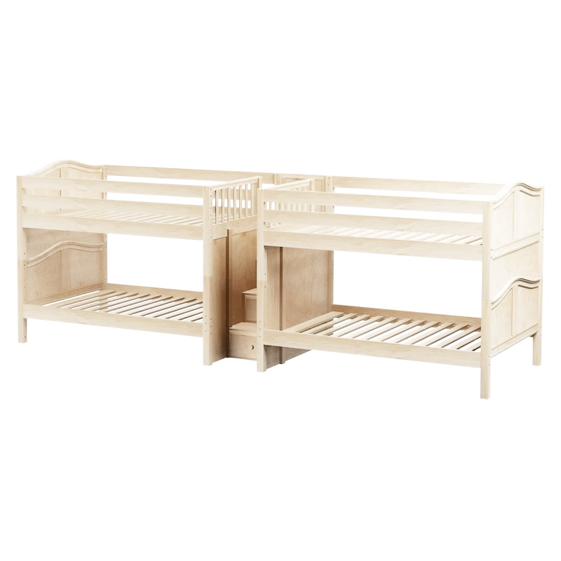 Maxtrix Full Low Quadruple Bunk Bed With Stairs 7 Maxtrix Full Low Quadruple Bunk Bed With Stairs - Image 5
