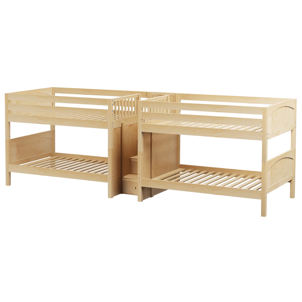 Maxtrix Full Low Quadruple Bunk Bed With Stairs 8 Maxtrix Full Low Quadruple Bunk Bed With Stairs - Image 6