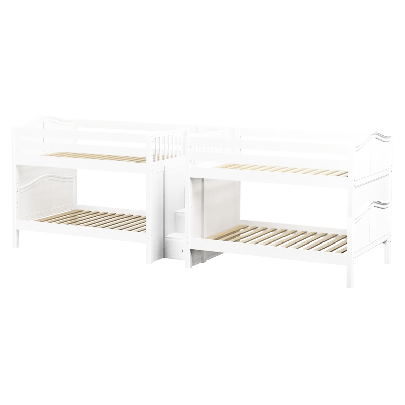 Maxtrix Full Low Quadruple Bunk Bed With Stairs 6 Maxtrix Full Low Quadruple Bunk Bed With Stairs - Image 4
