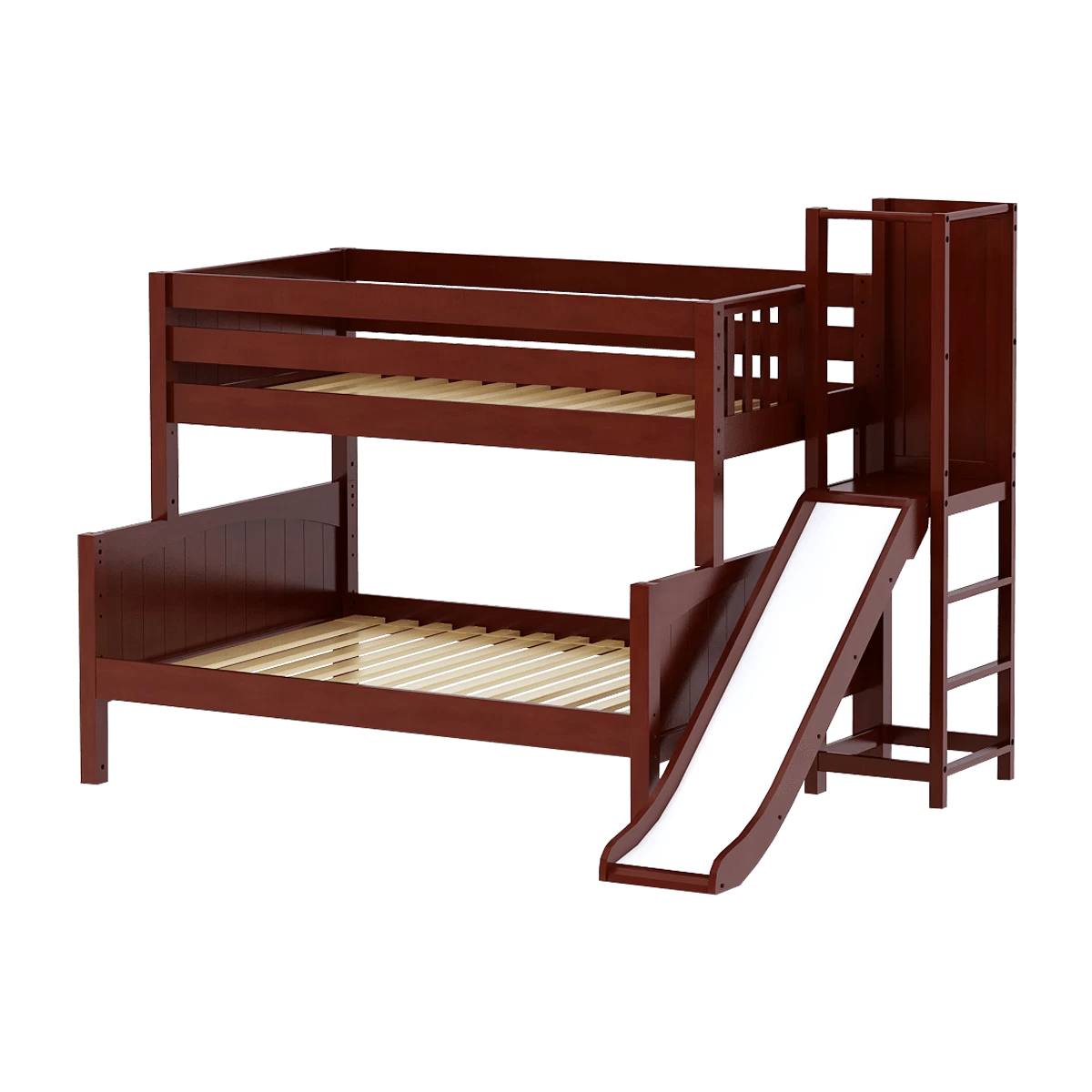 Maxtrix Low Twin Over Full Bunk Bed With Slide Platform 7 Maxtrix Low Twin Over Full Bunk Bed With Slide Platform - Image 5