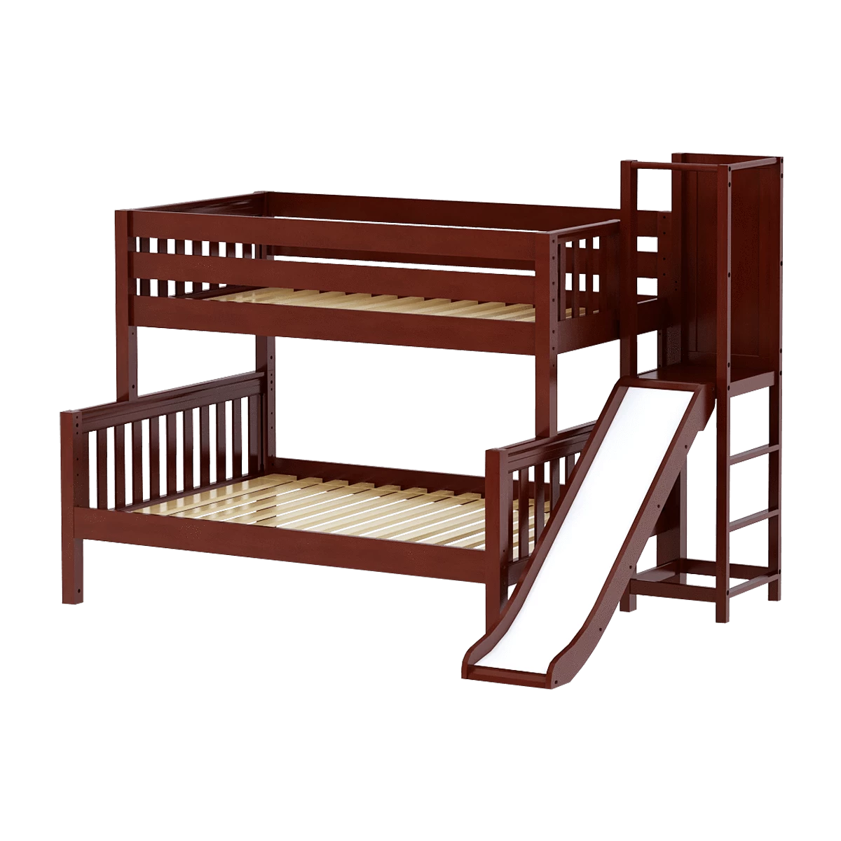 Maxtrix Low Twin Over Full Bunk Bed With Slide Platform 8 Maxtrix Low Twin Over Full Bunk Bed With Slide Platform - Image 6