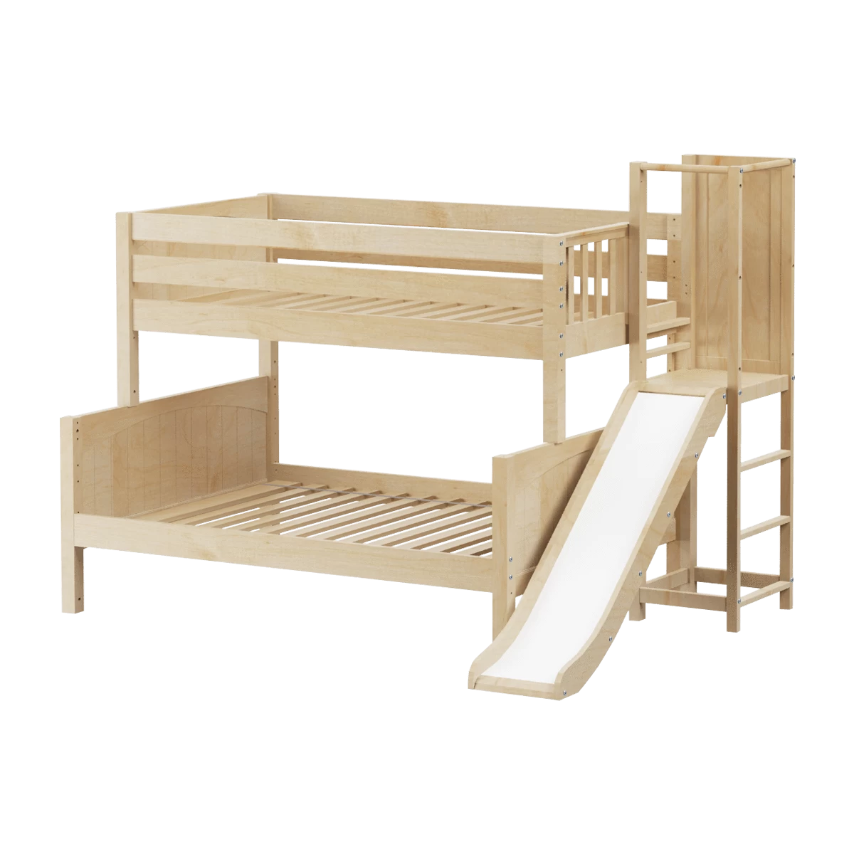 Maxtrix Low Twin Over Full Bunk Bed With Slide Platform 6 Maxtrix Low Twin Over Full Bunk Bed With Slide Platform - Image 4