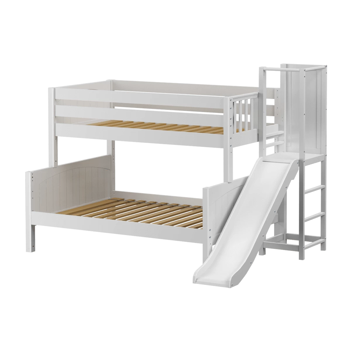 Maxtrix Low Twin Over Full Bunk Bed With Slide Platform 4 Maxtrix Low Twin Over Full Bunk Bed With Slide Platform - Image 2