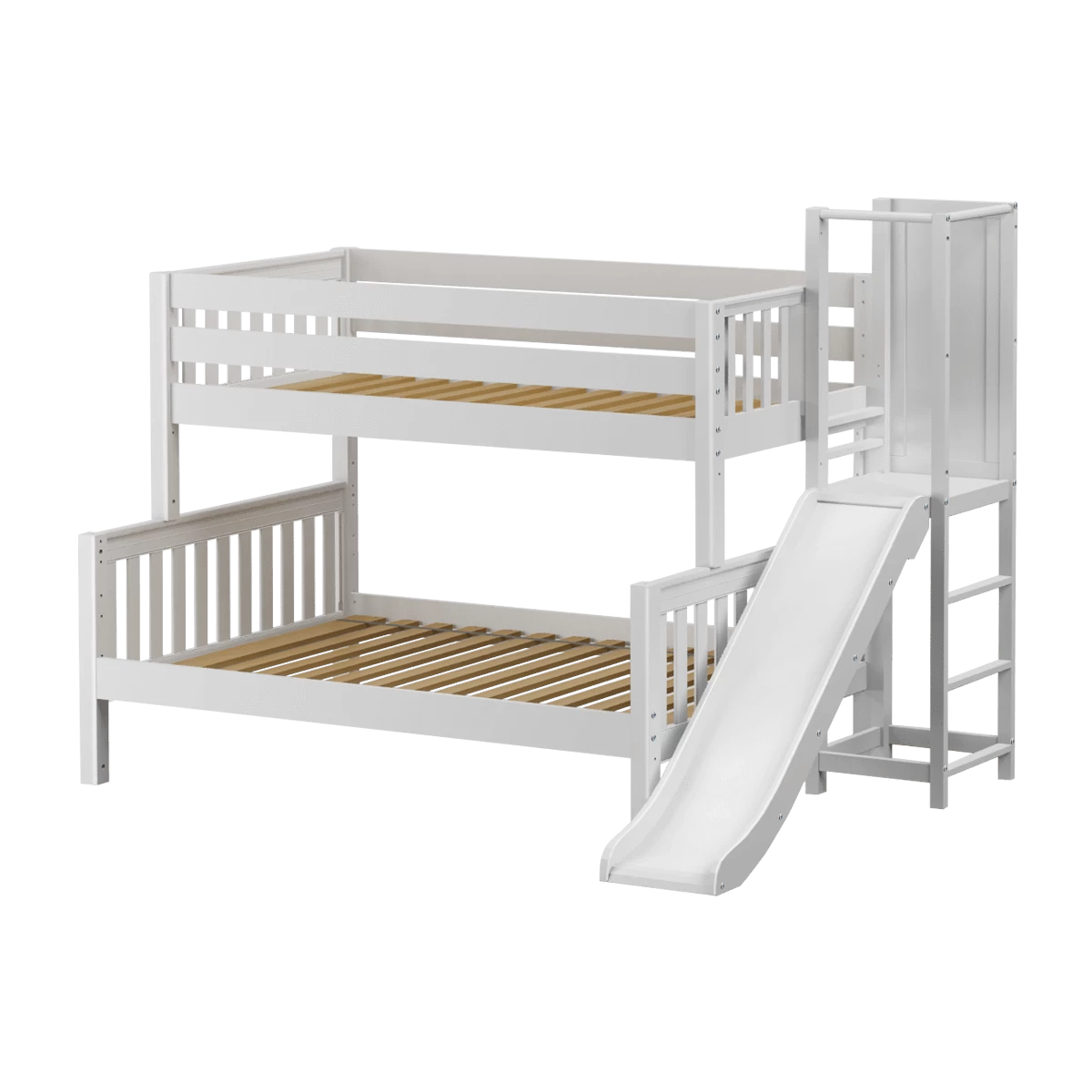 Maxtrix Low Twin Over Full Bunk Bed With Slide Platform 5 Maxtrix Low Twin Over Full Bunk Bed With Slide Platform - Image 3