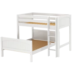 Maxtrix L-Shaped Twin Over Full Bunk Bed 20 Maxtrix L-Shaped Twin Over Full Bunk Bed -Kid Furniture MIX WP