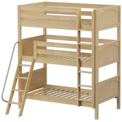 Maxtrix Twin Triple Bunk Bed With Ladder -Kid Furniture MOLY NP