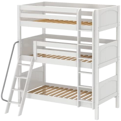 Maxtrix Twin Triple Bunk Bed With Ladder -Kid Furniture MOLY WP