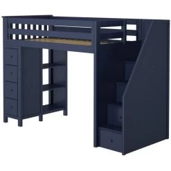 Jackpot Deluxe Oxford Staircase Loft Bed Storage -Kid Furniture OXFORD BLUE LEFT 1024x1024 1