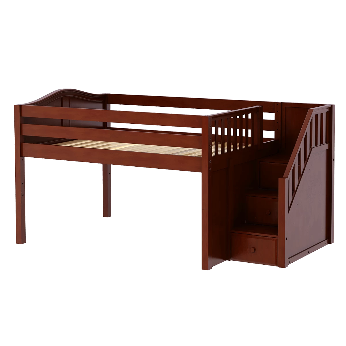 Maxtrix Full Low Loft Bed With Stairs 11 Maxtrix Full Low Loft Bed With Stairs - Image 9