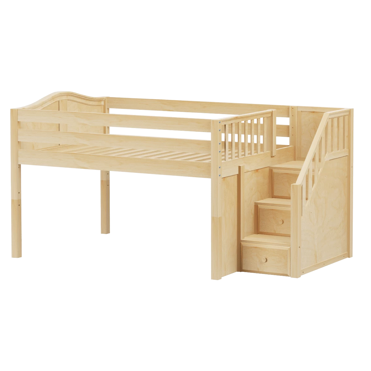 Maxtrix Full Low Loft Bed With Stairs 8 Maxtrix Full Low Loft Bed With Stairs - Image 6