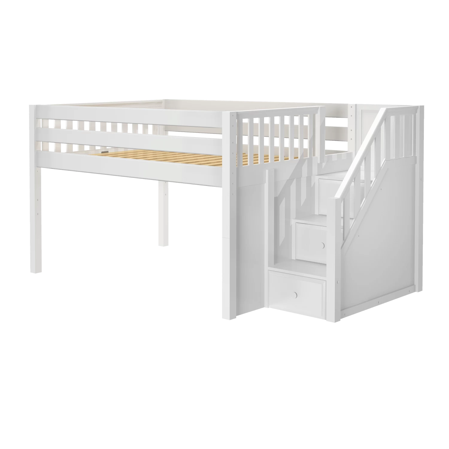 Maxtrix Full Low Loft Bed With Stairs 10 Maxtrix Full Low Loft Bed With Stairs - Image 8