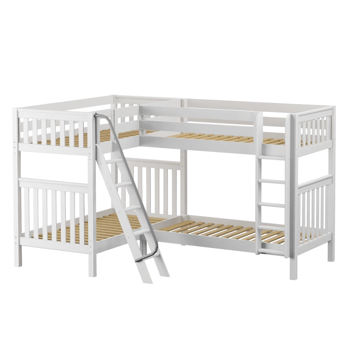 Maxtrix Twin High Corner Bunk Bed 3 Maxtrix Twin High Corner Bunk Bed