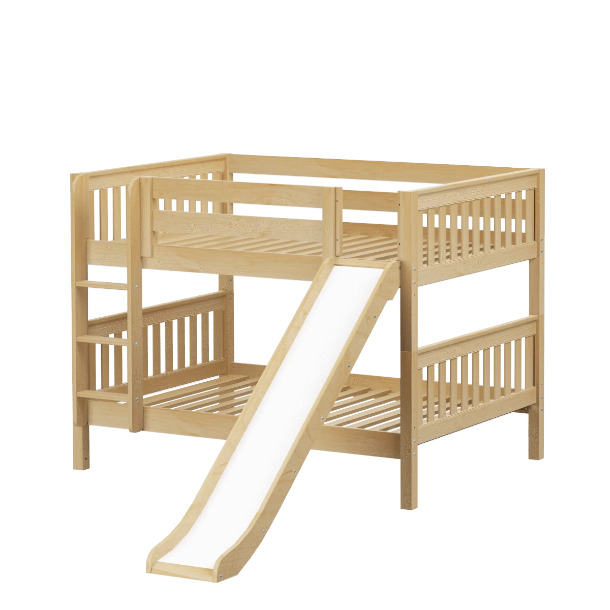 Maxtrix Full Low Bunk Bed With Slide 3 Maxtrix Full Low Bunk Bed With Slide